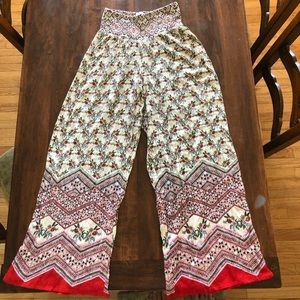 Tilly's Patrons of Peace floral boho pants